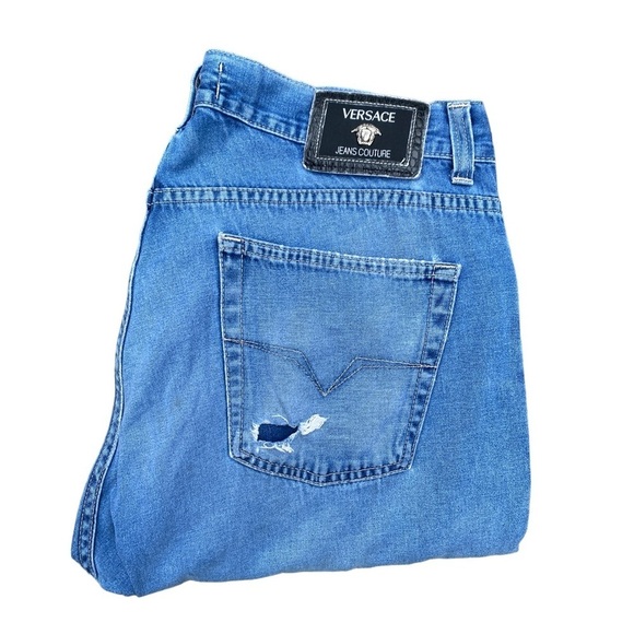 Vintage Versace Jeans Size 36 Blue - Picture 6 of 15